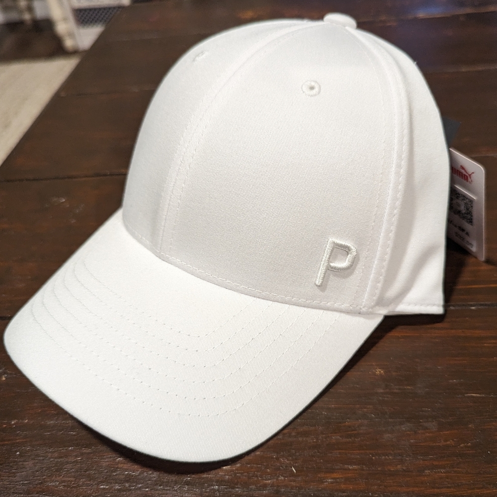 NWT Puma White Ponytail Hat - One Size Fits All